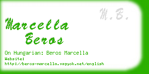 marcella beros business card